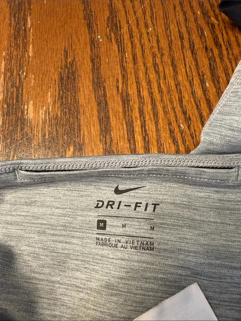 Nike Gray Leggings with Black Side Panels